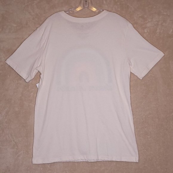 Stunner California Womens T-Shirt Rainbow‎ Dream In Color Pink Cap Sleeve M New - Picture 2 of 8